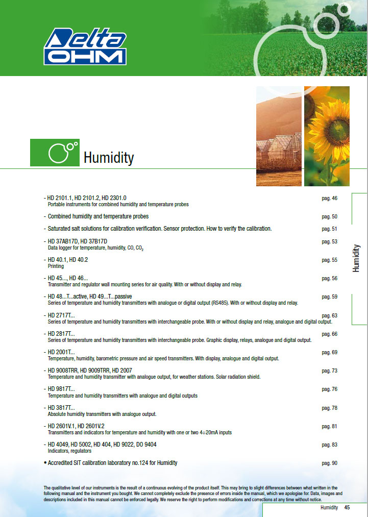 Pomiaro wilgotności względnej