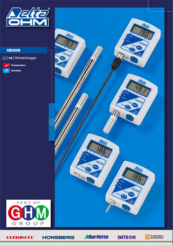 HD208 loggery temperatury i wilgotności względnej Delta OHM